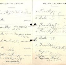 April 12, 1902, Order of Dances [Party given by Ellnora Richter and Bianca 